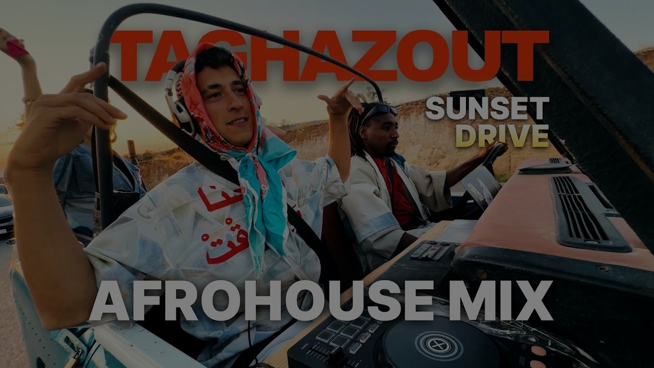 AFRO HOUSE SUNSET DRIVE MIX | Black Coffee, RÜFÜS DU SOL, Francis Mercier | Taghazout, Morocco
